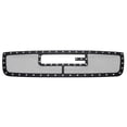 thumbnail image 2 of APS Compatible with GMC Sierra 1500 1500HD 2500HD 3500 2003-2006 & 2500 03-04 & 07 Classic Style Main Upper Stainless Steel Black Mesh Rivet Studs Grille Insert GL5771H, 2 of 3