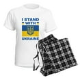 thumbnail image 4 of CafePress - I Stand With Ukraine Women's Light Pajamas - Women's Short Sleeve Print T-Shirt and Pants Light Cotton Pajama Set, 4 of 7