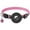 Pink, variant on Adjustable Pet Collar with AirTag Sleeve - Soft Nylon Reflective Design (Black)