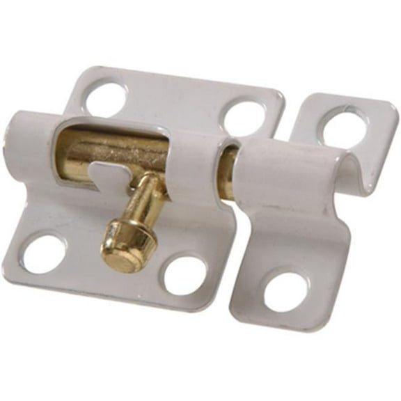 Hillman 852245 2 in. White Barrel Bolt