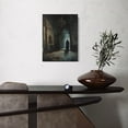 thumbnail image 6 of 1pc Gothic Dracula Shadow Art Framed Canvas Painting - Haunted Castle Victorian Mansion Dark Academia Nosferatu Vampire Goth Art, Indoor/Outdoor Wall Decor for, 6 of 6