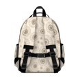 thumbnail image 3 of Sunflower White Pattern Cute School Backpack Bag for School with Padded Back and Adjustable Shoulder Straps 15.25"x11.5"x5.25", 3 of 5