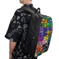 thumbnail image 5 of Geometry Dash Cube Backpack Casual Daypack School Bag Backpack Satchel Rucksack Shoulder, 5 of 5
