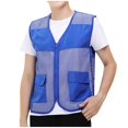 thumbnail image 1 of Cameland Plus Size Men Vest Tops Solid-Color Convenient Mesh Outdoor Breathable Zipper Pockets V-Neck Tank Top, 1 of 7