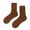 Coffee, variant on Polyester Spandex Socks for Women Brown Solid Color Women's Medium Tube Light And Thin Spring Summer Candy Colored Multi Four Season Soft