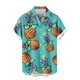 thumbnail image 5 of Blusa y camisa de manga corta con cuello vuelto para hombre, blusa informal de moda con botones estampados, blusa de manga corta con cuello vuelto, blusa de poliéster para hombre, 5 of 6