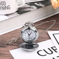 thumbnail image 6 of DECORNIJIA Silver Vintage Pocket Watch Alloy For Men 1Pcs 16.5x2x0.7In, 6 of 8