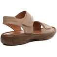 thumbnail image 3 of Josef Seibel Debra 19 Women's Hook And Loop Strap Leather Sandal In Beige Size 9, 3 of 6