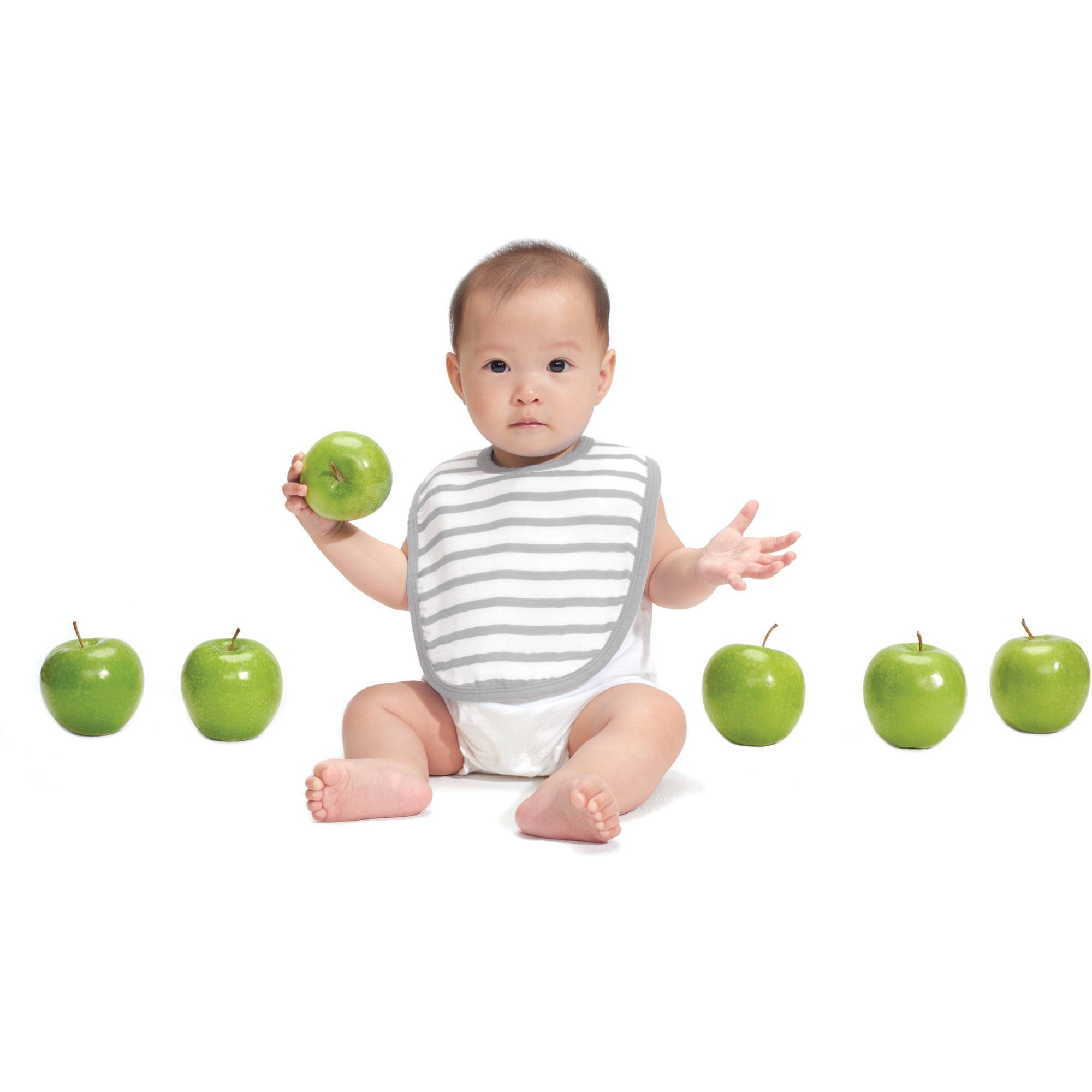 Introducing the Ideal Baby by the Makers of Aden and Anais Newborn to Infant Baby Muslin Towel, Bib, Swaddle, and Crib Sheet Pint Size Collection
