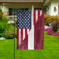 thumbnail image 3 of American Flag USA Latvia Half American Friendship Latvian Patriotic Garden Flag (29.5x39.5) Double Sided-USA Flags Premium Polyester-Decorative Indoor Outdoor Flag, 3 of 5