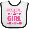 thumbnail image 3 of Inktastic Pickleball Girl Girls Baby Bib, 3 of 4