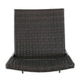 thumbnail image 6 of GDF Studio Monteria Outdoor Wicker 28 inch Folding Barstools, Set of 4, Multibrown, 6 of 11