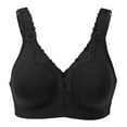 thumbnail image 5 of DELIMIRA Women's Wireless Plus Size Full Coverage Lace Bra Cotton Unlined Comfortable, 5 of 5