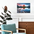 thumbnail image 6 of National Park Lake Canvas Wall Art, Montana Mountain Reflection Print, Alpine Sunset Landscape Artwork for Living Room Bedroom Office Decor, Ready to Hang, 6 of 6
