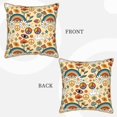 thumbnail image 3 of Kll Mushrooms And Rainbows Peace Decorative Throw Pillow Covers Velvet Soft For Couch Sofa Bedroom Living Room Outdoor -16"X16", 3 of 8