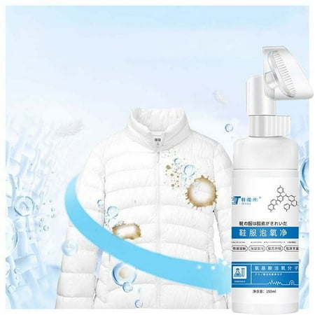 

Nywaba Shoe Cleaning Kit White Shoe Cleaner Shoes And Clothing Bubble Oxygen Cleaning With Brush Head Small White Shoes Down Jacket Dry Cleaning Agent 150ml
