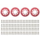 thumbnail image 1 of Anillo de repuesto para llanta de rueda Beadlock RC, 4 piezas, compatible con 110, 1 of 6