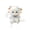A003- Sky Blue, variant on Plush Keychain Lamb Stuffed Animal with Lace Trim Yellow Ribbon Pearl Detail Blue Eye Blush Face Accessory Charm for Daily Carry Gifting