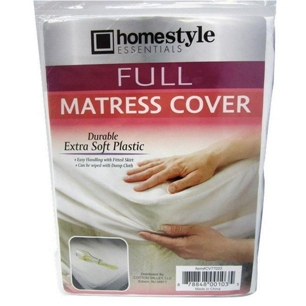 DDI 2316345 Full Size Mattress Cover, White Case of 72