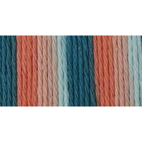 Bernat Handicrafter Cotton Yarn - Ombres-Coral Seas