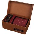 thumbnail image 1 of Coofit Necktie Box Set Formal - Pocket Handkerchief Tie Bar Clip Party Cufflink for Man, 1 of 8