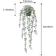 thumbnail image 2 of Plantas colgantes falsas en macetas, hojas de vid de hiedra artificiales para el hogar, cocina, jardín, oficina, estante montado en la pared, decoración, aspecto de 2 paquetes, 2 of 5
