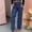 #Blue, variant on DPTALR Women's High Waisted Straight Leg Full Length Fashion Jeans with Pockets,Gray,Size XL