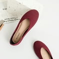 thumbnail image 4 of Ataiwee Women's Wide Width Flat Shoes，Plus Size Round Toe Slip on Wide Ballet Shoes., 4 of 6