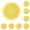 Yellow*12, variant on 6 Pack Artificial Lemon Slices, 1.97" Yellow Fake Plastic Fruit Slices for Tiered Tray Decor, Reusable Faux Lemons, Centerpieces Display