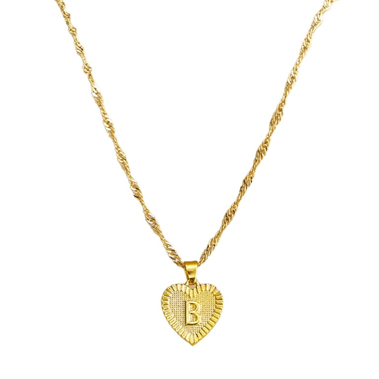 Silver N Style | MonoP Gold Monogram Pendant Necklace | Fine Jewelry & More