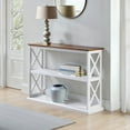 thumbnail image 2 of Convenience Concepts Coventry Console Table with Shelves, Driftwood/White, 2 of 7