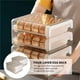 thumbnail image 3 of Advancent Estante para huevos Estante de almacenamiento de huevos de plástico Cajón de almacenamiento de huevos transparente Tipo de cajón Estante para Organizadores de utensilios de cocina Advancent HA018885-00, 3 of 6