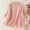 (Fashion 6)Pink, variant on Women's Embroidered Lace Trim V Neck Shirts Summer Solid Color 3/4 Sleeve Loose Tops Lightweight Comfort Blouse