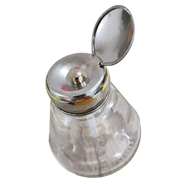 Bouteille à Pression pour Démaquillant Distributeur de Liquide à l'Alcool en Acier Inoxydable Transparent