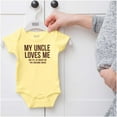 thumbnail image 5 of Uncle Loves Me Bought This One Piece Romper Boys or Girls Infant Baby Brisco Brands 12M, 5 of 6