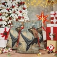thumbnail image 6 of Honeii Wood Grain Shark Print Small Burlap Bags,Christmas Drawstring Treat Bags Gift Bags Reusable Candy Goodie Wrapping Bags for Holiday Party Favors Supplies -Medium, 6 of 9