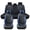 Black & Blue Edges, variant on Fit for CHEVROLET BOLT EV 2023 Seat Cover, Waterproof Leather Full Set of 5 Seats Wear Resistance Beautify Interior, Black Car Seat Covers, Protect Car Seats