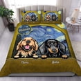 thumbnail image 1 of Juego de cama personalizado para perro con estampado de noche estrellada, regalo personalizado para perro, 1 of 3