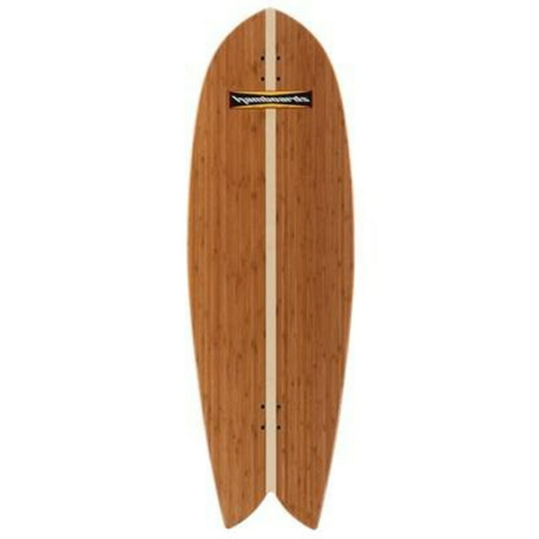 Hamboards Fish バンブー　サーフスケート Hamboards Fish Surf Skate Longboards Natural Bamboo 4'5