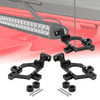 AUFER 42 inch Black 2-in-1 LED Light Bar Mounting Brackets Compatible with for Jeep Wrangler JL Unlimited JL JLU Sahara Rubicon Sport 2018-2021,1Pair