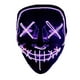 thumbnail image 2 of Máscara de purga LED, máscara de purga, máscara de Halloween LED, máscara LED con 3 modos de flash para fiesta, Halloween, Mardi Gras, carnaval, disfraz, decoración de cosplay (púrpura) Adepaton HFP-0088, 2 of 7