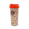 Packed Party "Cozy Up" Glitter 16 oz Orange Plastic Coffee Tumbler