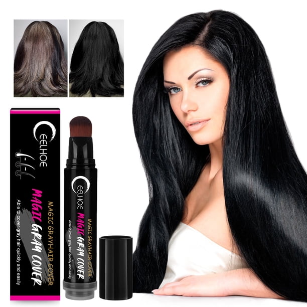 Palillo de peluquería desechable para plantas, lavable, de color negro, marrón, blanco rápido, para cubrir el cabello