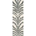 thumbnail image 2 of Safavieh Cambridge Collection CAM709A Handmade Moroccan Geometric Ivory and Dark Grey Premium Wool Round Area Rug (6' Diameter), 2 of 9
