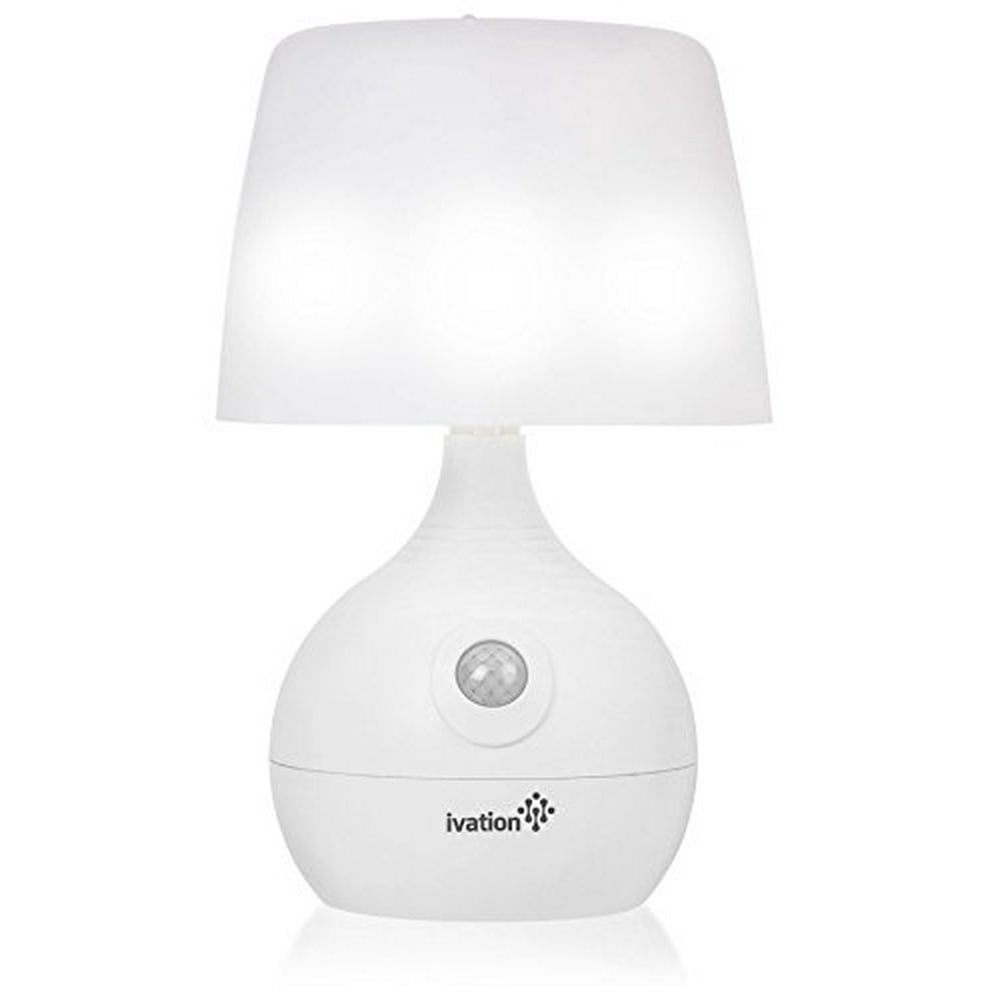 Ivation 12-LED Battery Operated Motion Sensing Table Lamp - Dual Color
