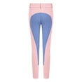 thumbnail image 4 of dPois Kids Girls Horseback Riding Tights High Waist Arena Training Breeches with Pockets for Riding Pink 6, 4 of 5