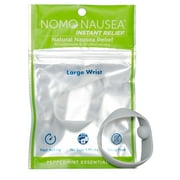 NoMo Nausea Instant Relief Large Gray Aromatherapy Anti-Nausea Bands with Acupressure