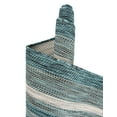 thumbnail image 7 of Unique Loom Outdoor Border Collection Area Rug - Soft Border (5' x 8' Oval Teal/Ivory), 7 of 7