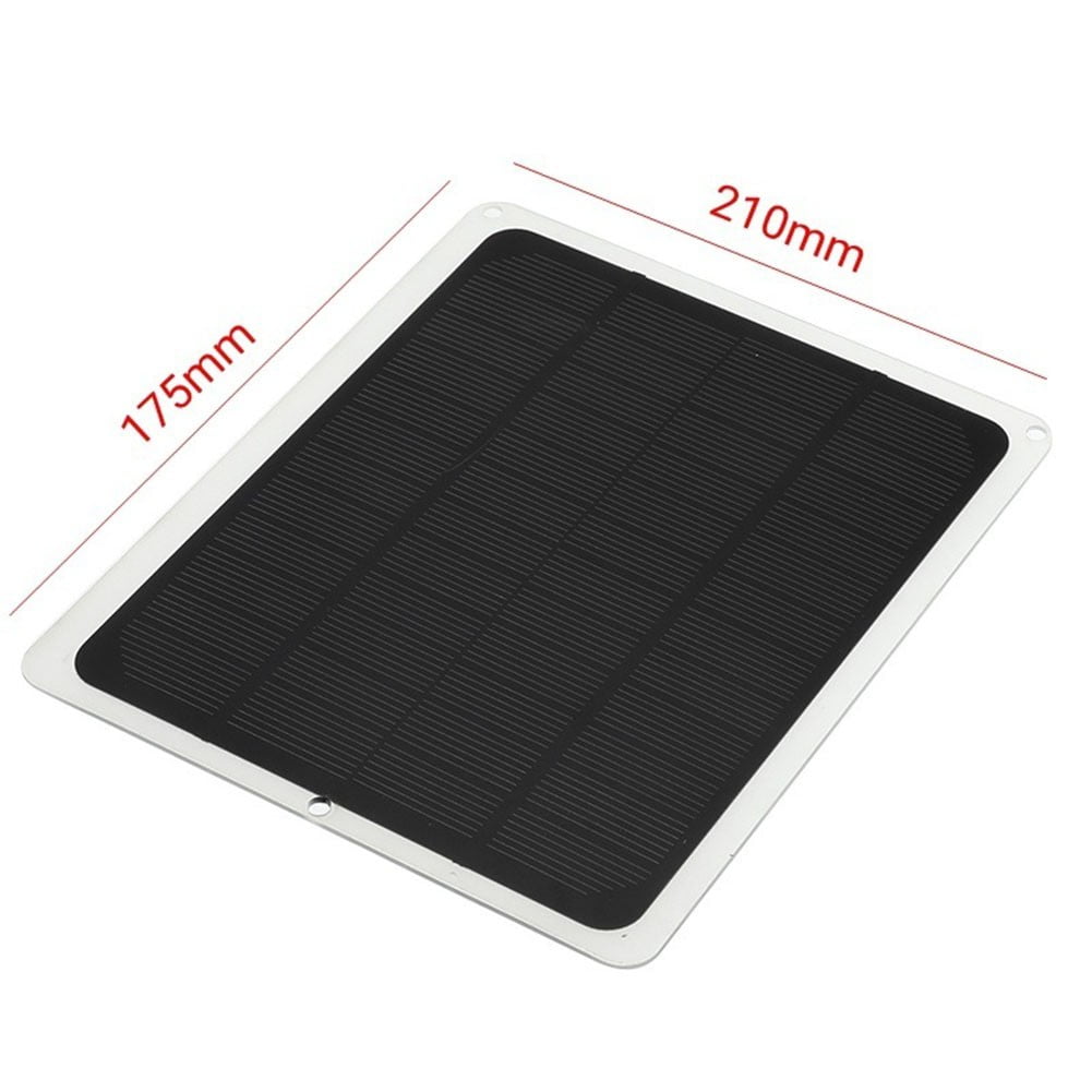 Whatever You Like-Portable 20W 12V Solar Panel Battery Charger Kit for Car, Van, Caravan, Boat - Weatherproof Trickle Charger with USB & DC Output, Clips Included"}