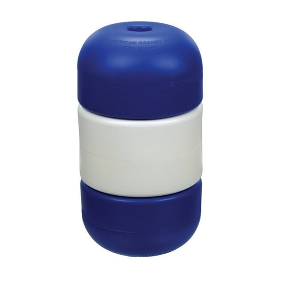 Pool Float, Handi-Lock, 5" X 9", 1/2" Rope, Blue/White/Blue